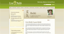 Desktop Screenshot of live-reiki.com