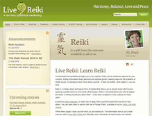 Tablet Screenshot of live-reiki.com